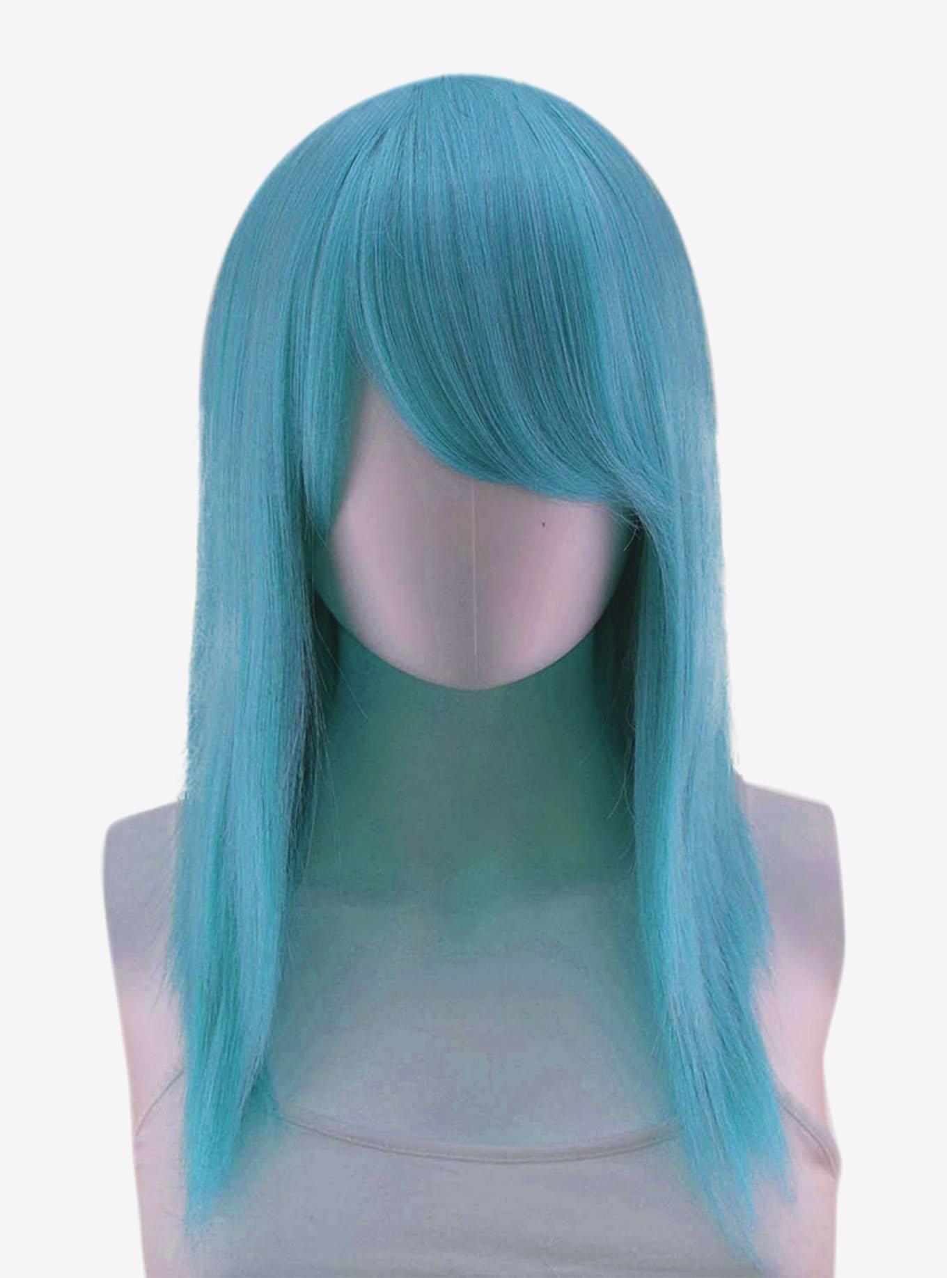 Epic Cosplay Theia Anime Blue Mix Medium Length Wig, , hi-res