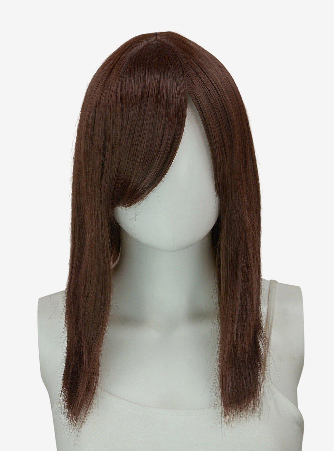 Epic Cosplay Theia Dark Brown Medium Length Wig, , hi-res