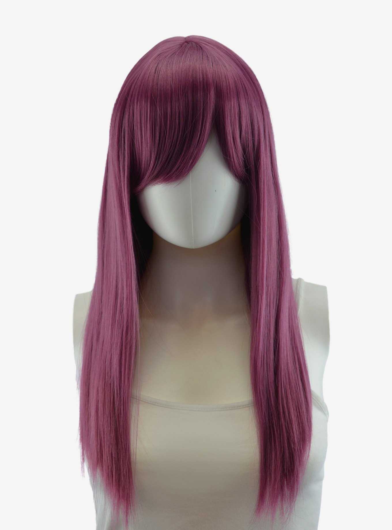 Epic Cosplay Theia Dark Plum Purple Medium Length Wig, , hi-res