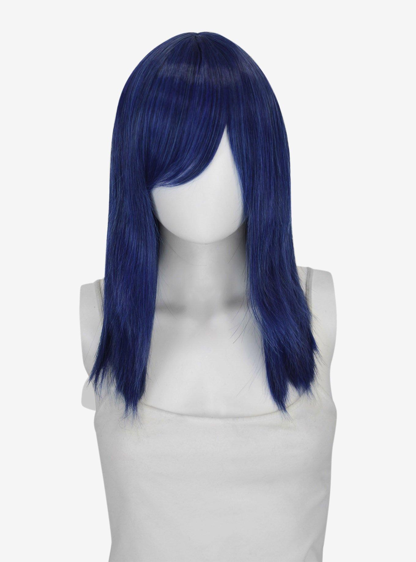 Epic Cosplay Theia Shadow Blue Medium Length Wig, , hi-res