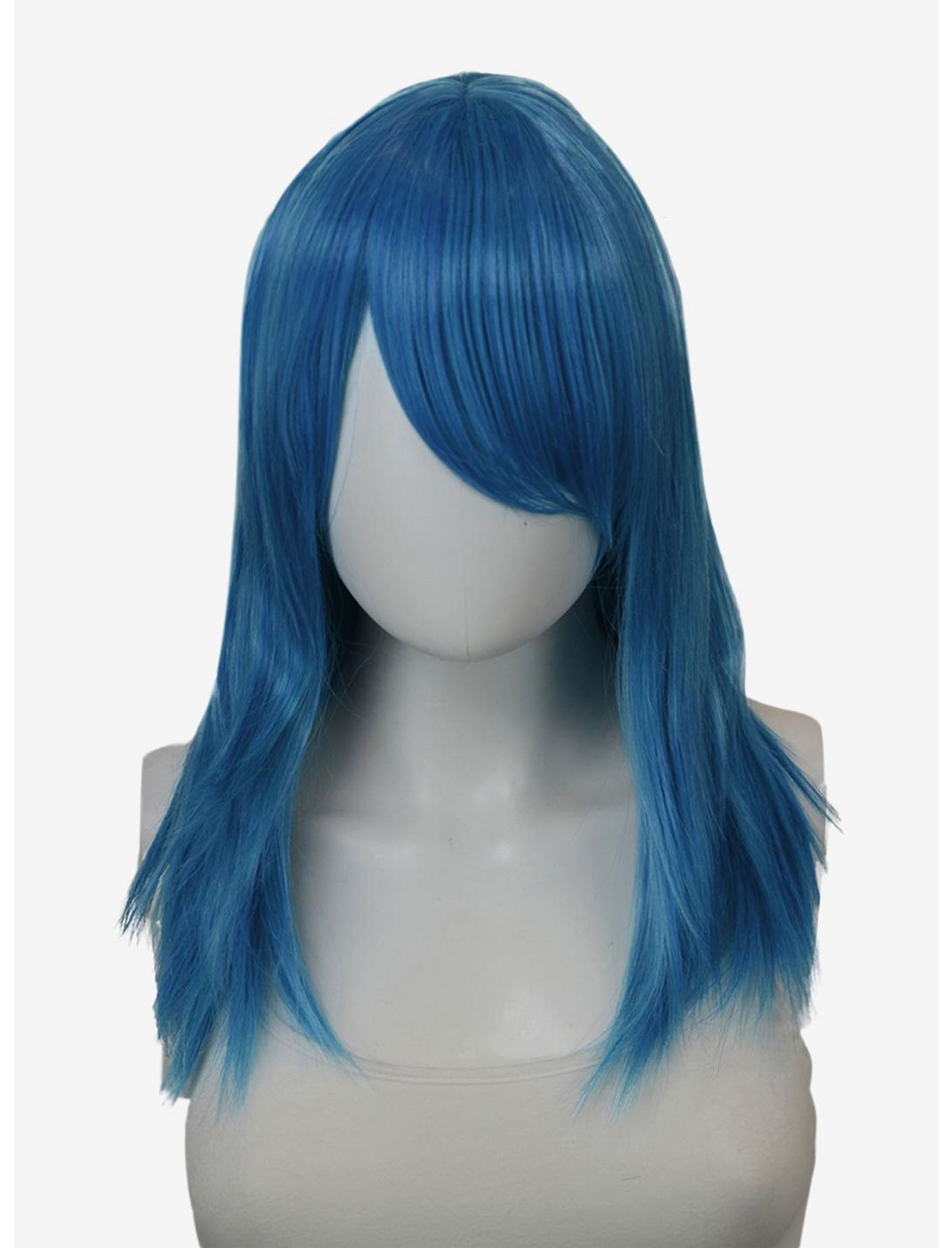 Epic Cosplay Theia Teal Blue Mix Medium Length Wig, , hi-res