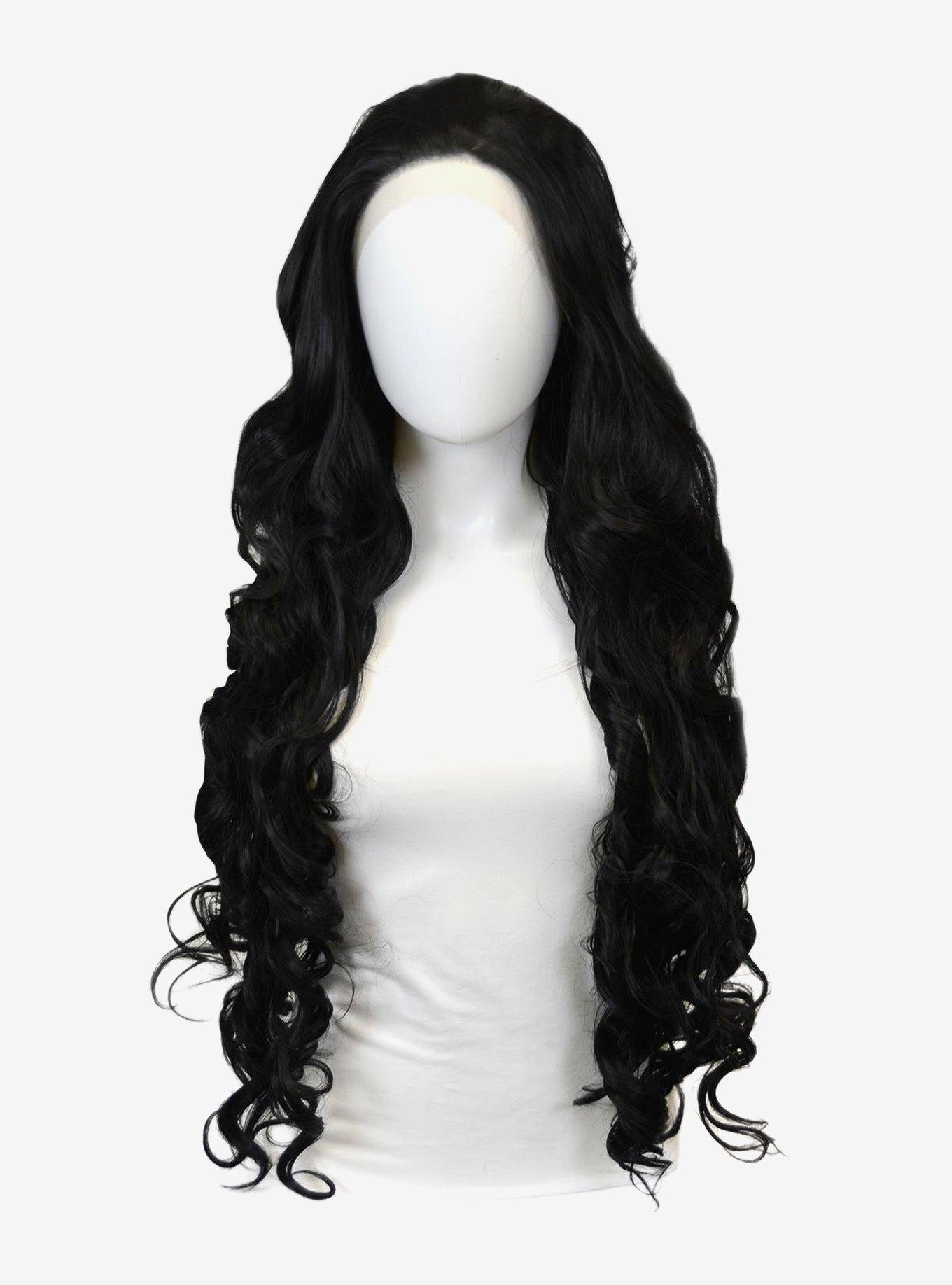 Epic Cosplay Urania Black Long Curly Lace Front Wig, , hi-res