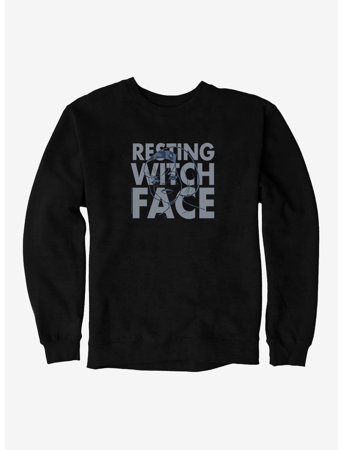 Archie Comics Chilling Adventures of Sabrina Resting Witch Face Sweatshirt, BLACK, hi-res