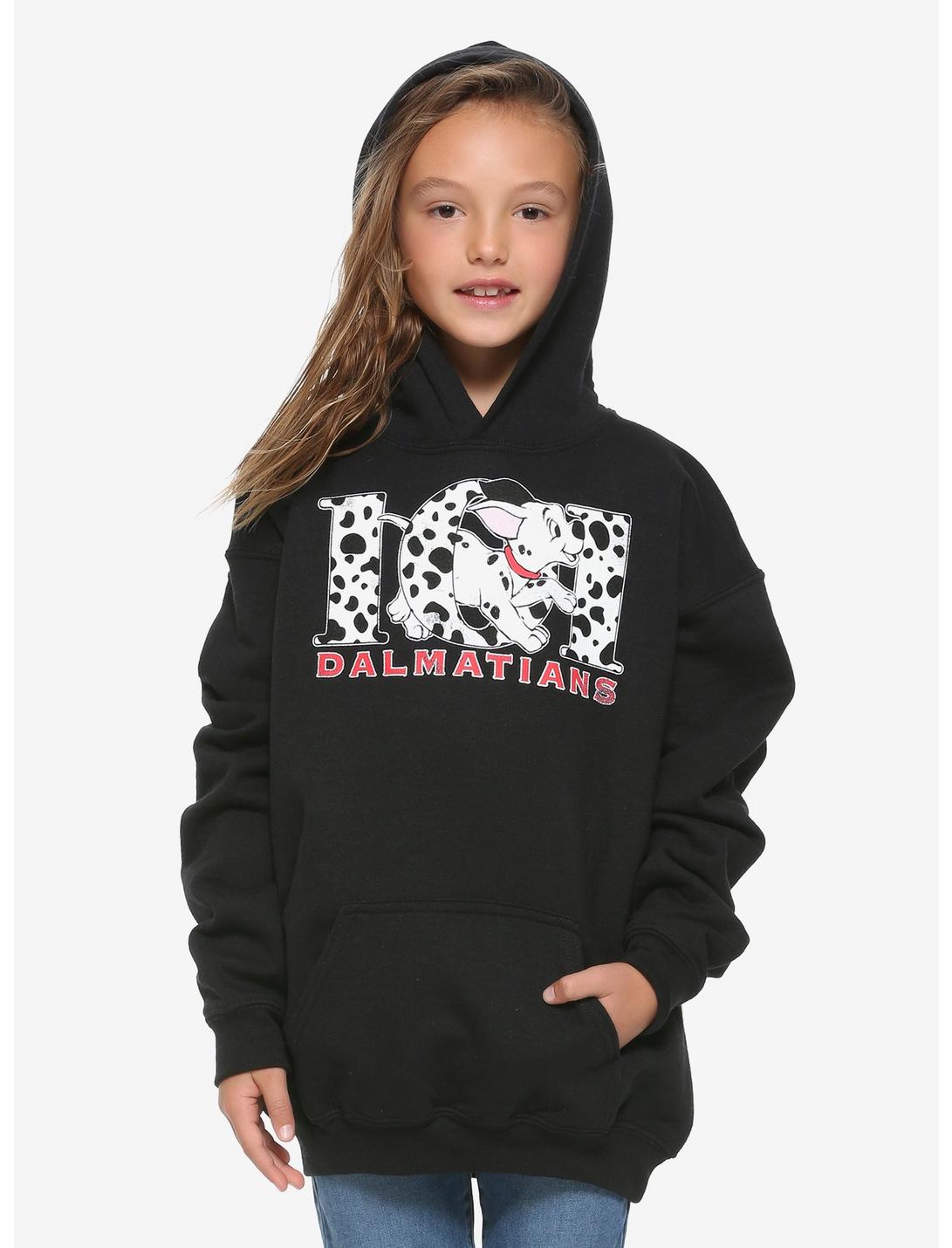 Disney 101 Dalmatians Logo Youth Hoodie - BoxLunch Exclusive, BLACK, hi-res