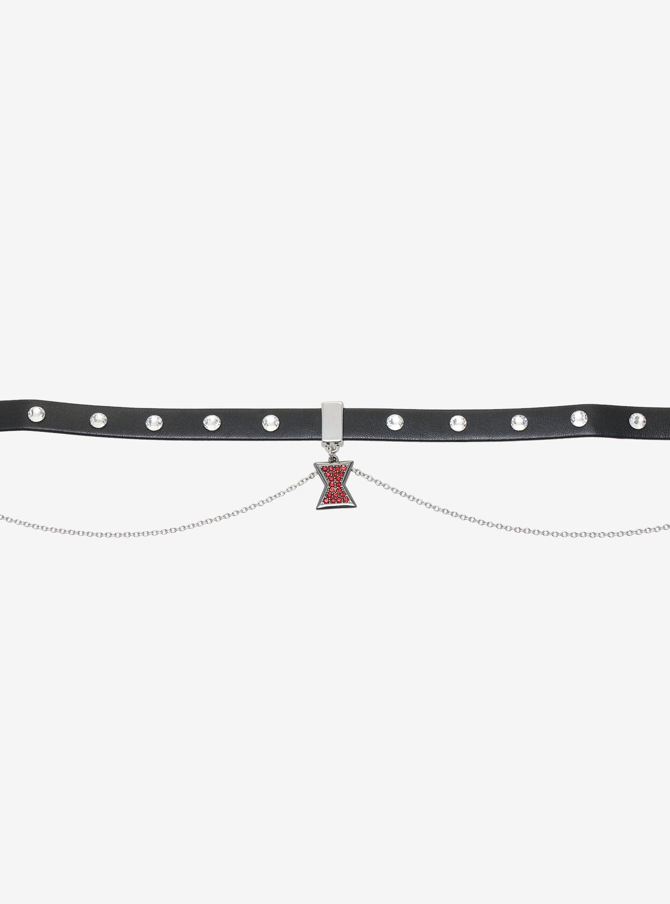 Marvel Black Widow Logo Chain Choker, , hi-res