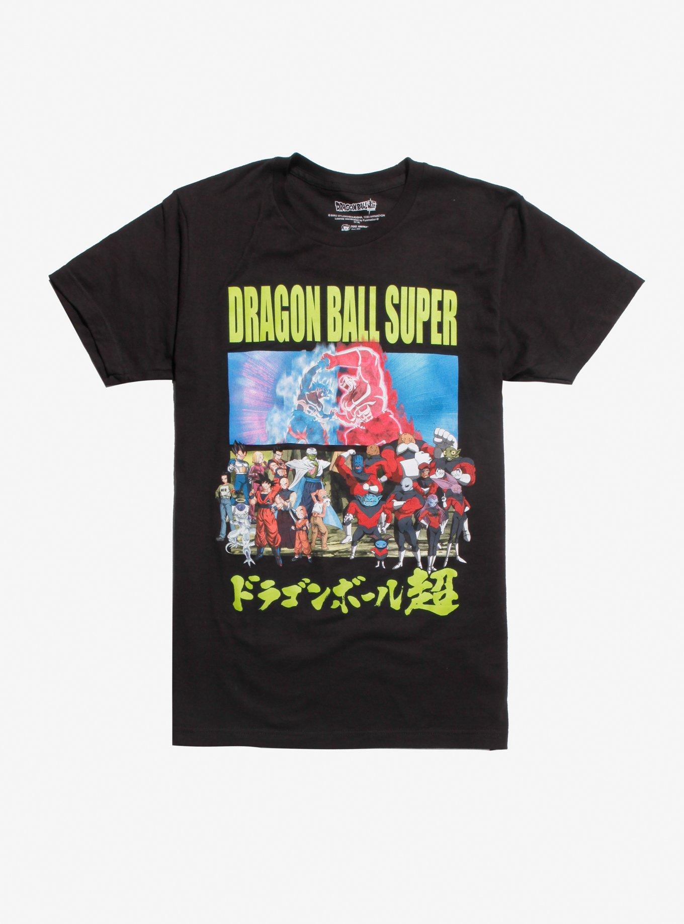  Dragon Ball Z Anime Characters Group Shot Mens Black Graphic  Tee Shirt : Clothing, Shoes & Jewelry