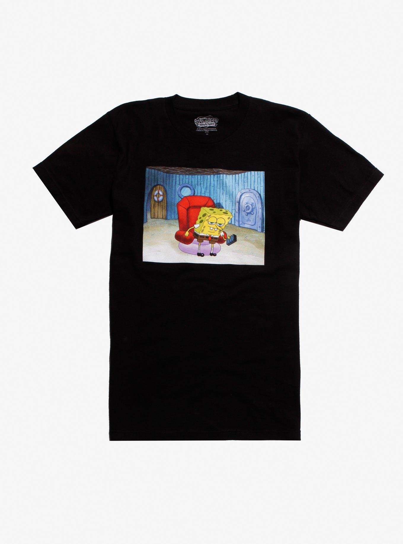 SpongeBob SquarePants Chair T-Shirt, BLACK, hi-res