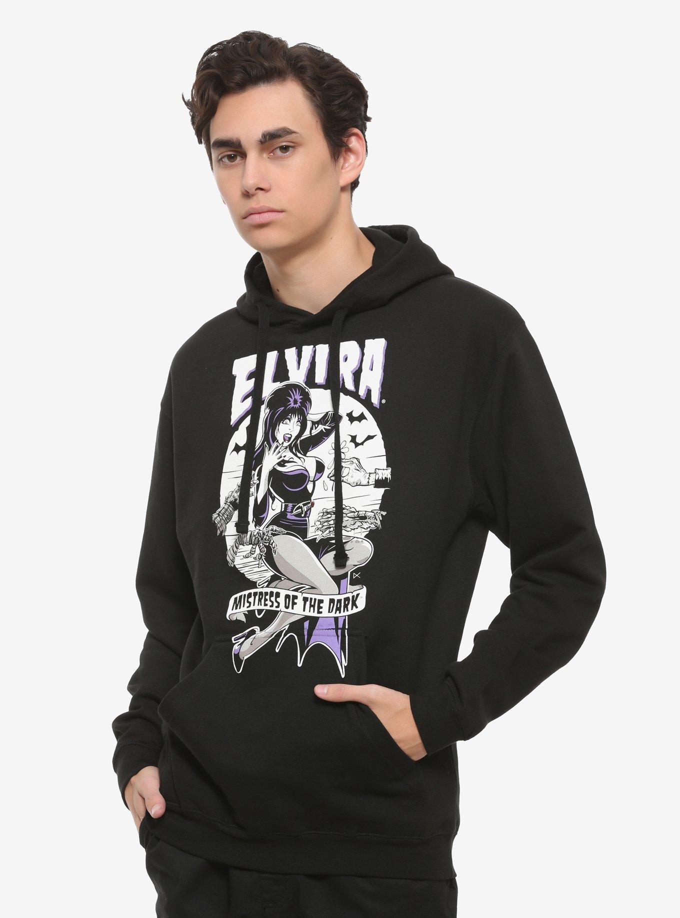 Kreepsville Elvira Mistress Of The Dark Cartoon Hoodie, MULTI, hi-res