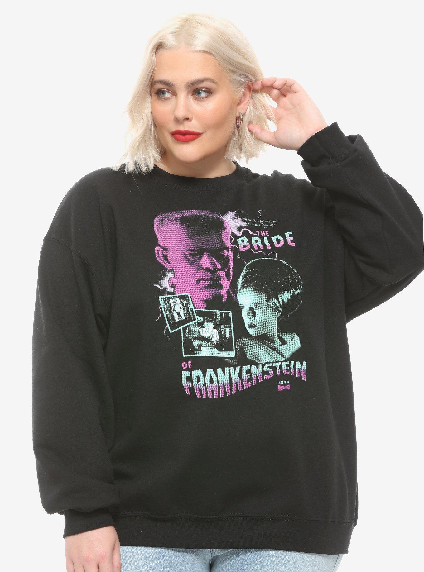 Universal Monsters The Bride Of Frankenstein Poster Girls Sweatshirt Plus Size, MULTI, hi-res