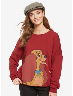 Plus Size Her Universe Disney Lady And The Tramp Spaghetti Lady Sweatshirt, , hi-res