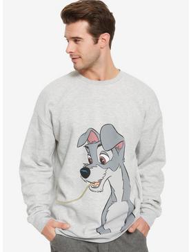 Plus Size Our Universe Disney Lady And The Tramp Spaghetti Tramp Couples Sweatshirt, , hi-res