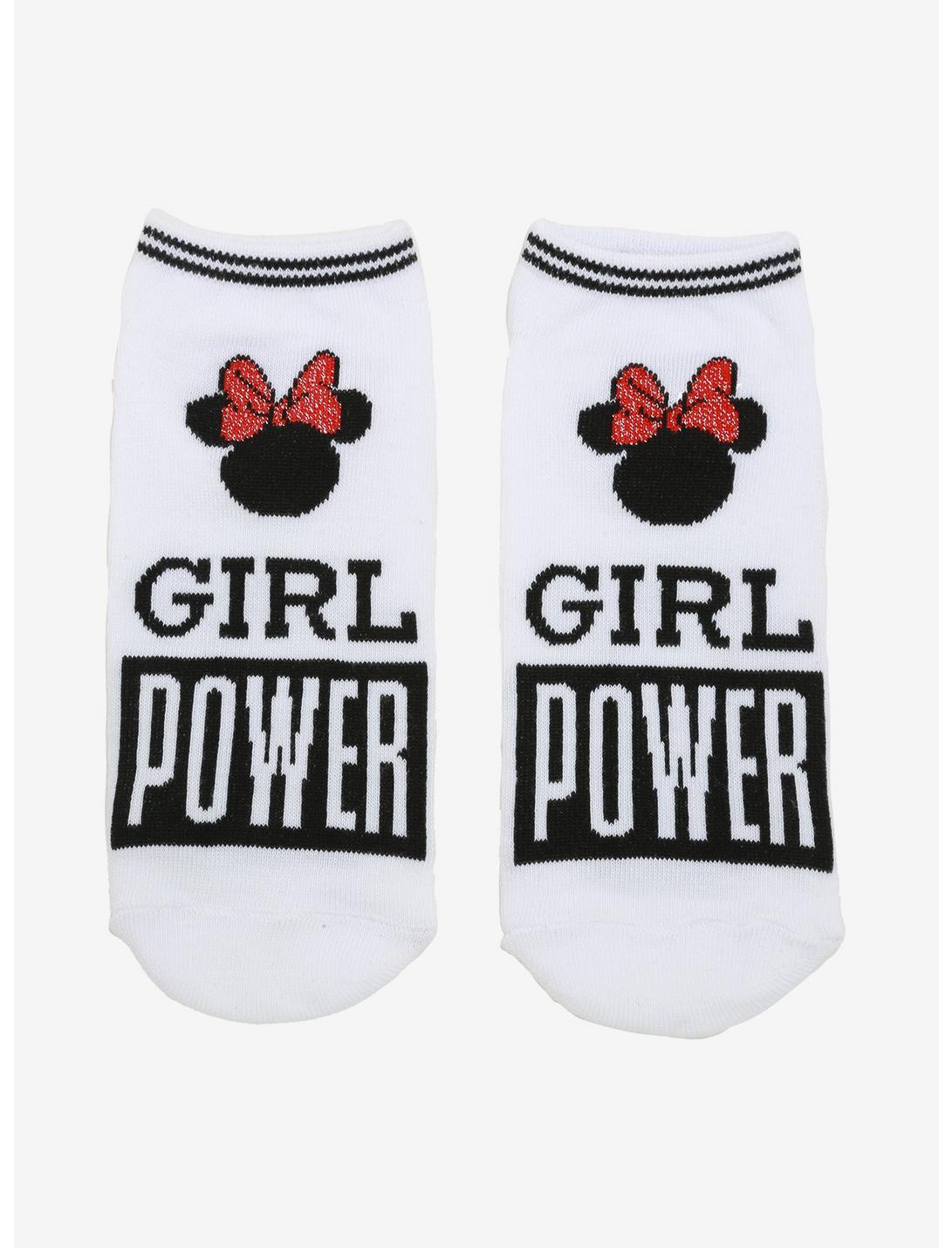 Disney Minnie Mouse Girl Powers No-Show Socks, , hi-res