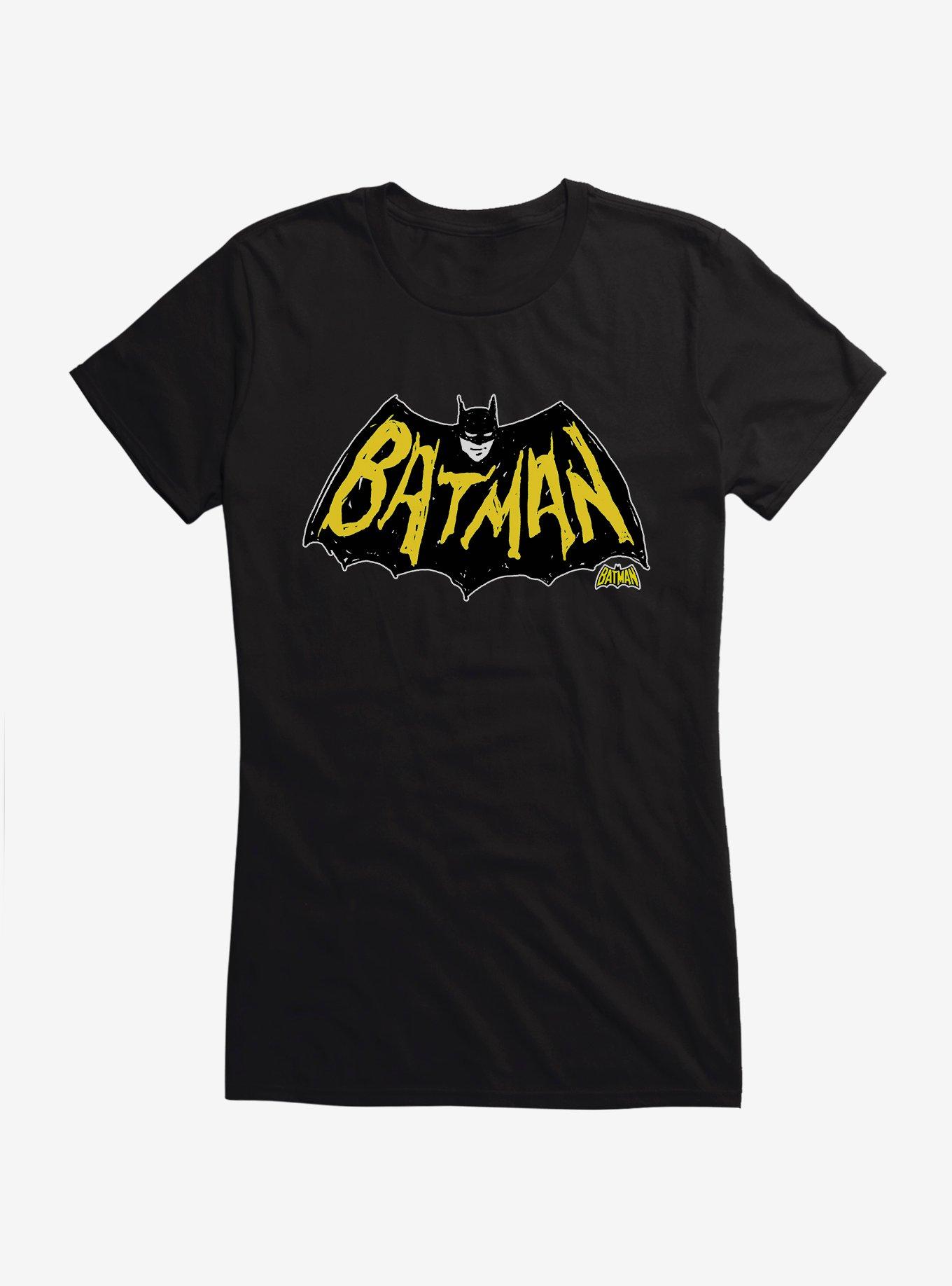 DC Comics Batman Classic Logo Girls T-Shirt, BLACK, hi-res