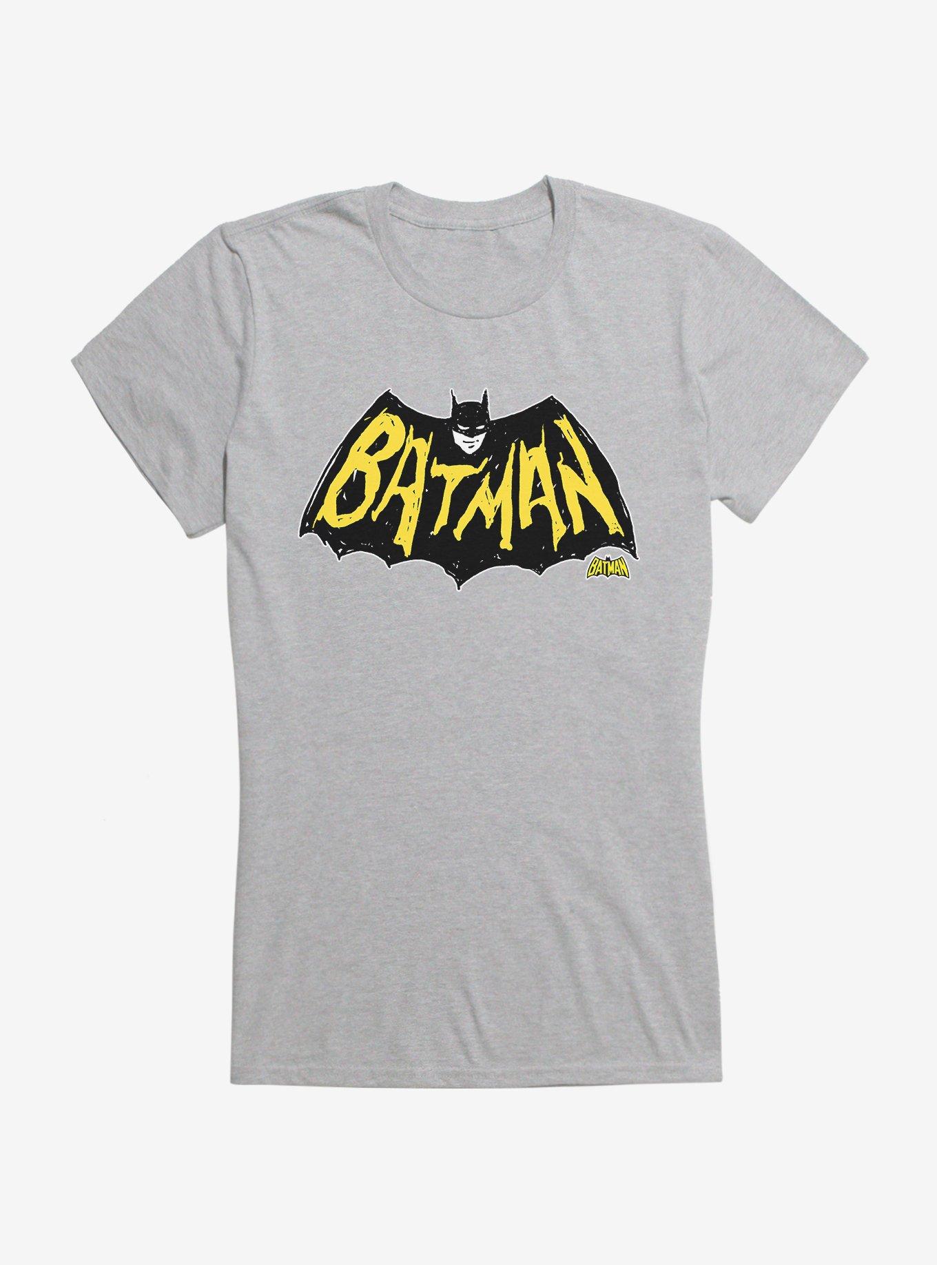 DC Comics Batman Classic Logo Girls T-Shirt, HEATHER, hi-res