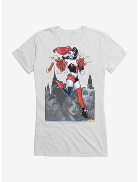 DC Comics Batman Harley Quinn Dynamite Girls T-Shirt, WHITE, hi-res