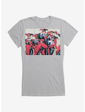 DC Comics Batman Harley Quinn Lineup Girls T-Shirt, HEATHER, hi-res