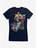 DC Comics Batman Harley Quinn Poison Ivy Motorcycle Girls T-Shirt, NAVY, hi-res
