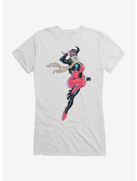 DC Comics Batman Harley Quinn Scarf Girls T-Shirt, WHITE, hi-res