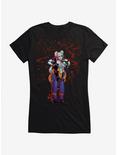 DC Comics Batman Harley Quinn The Joker Splatter Girls T-Shirt, BLACK, hi-res