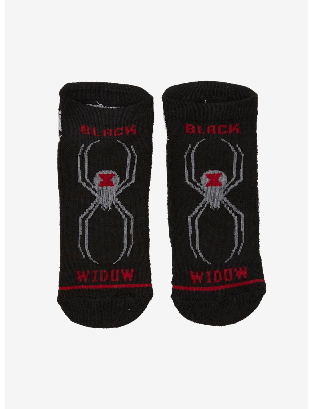 Marvel Black Widow Logo No-Show Socks, , hi-res