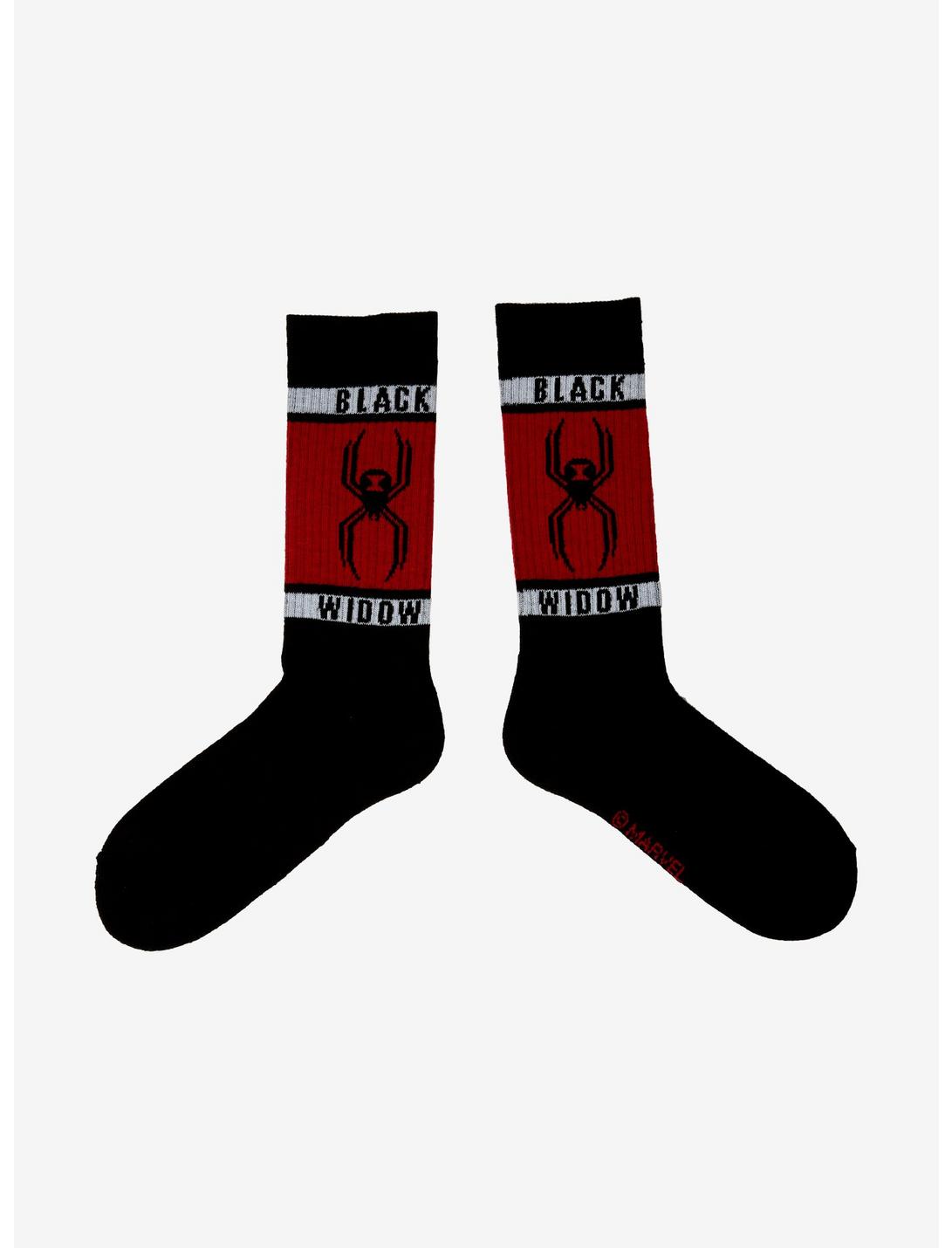 Marvel Black Widow Logo Crew Socks, , hi-res