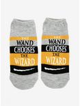 Harry Potter Wand Chooses The Wizard No-Show Socks, , hi-res