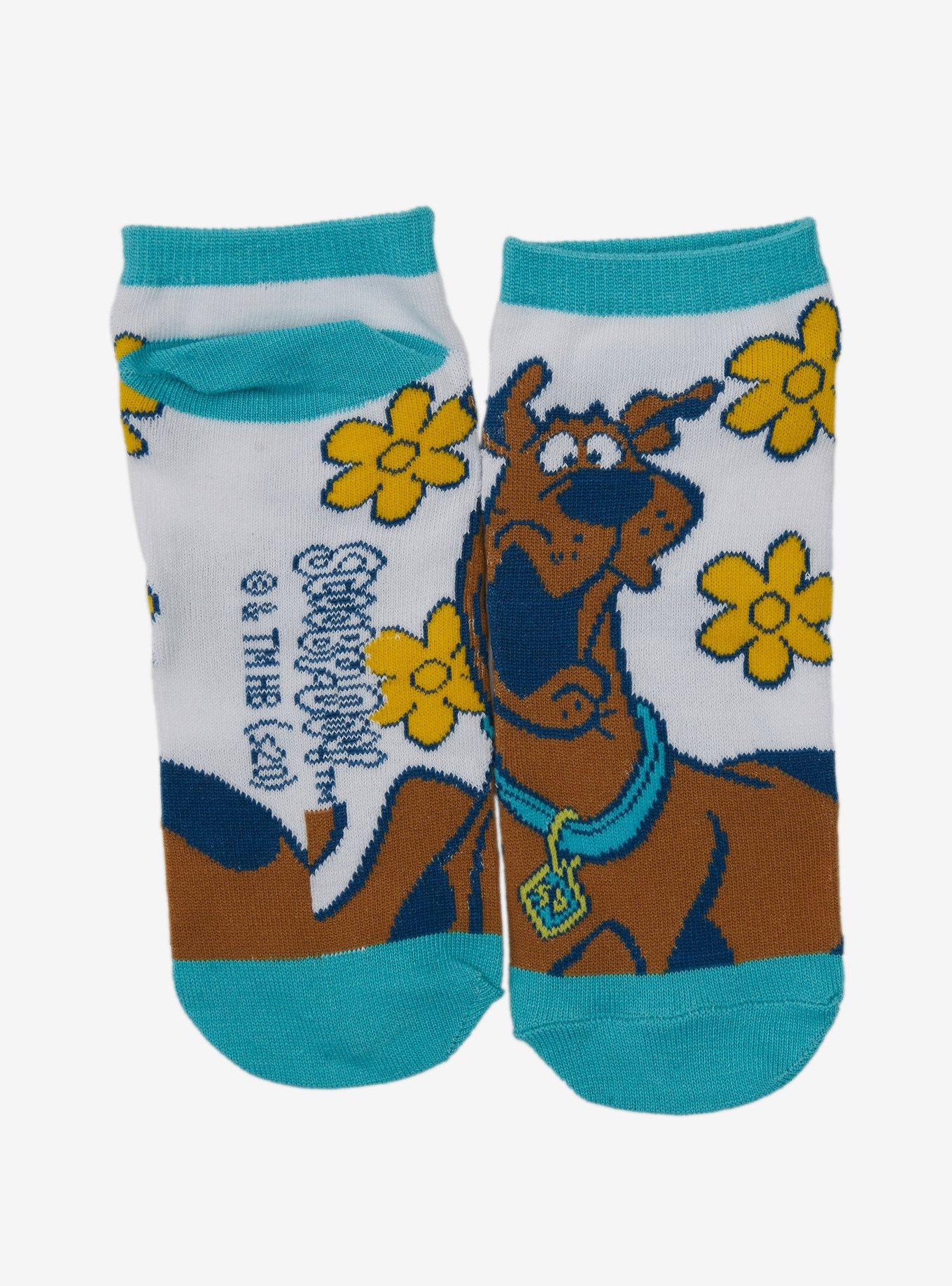 Scooby-Doo Groovy Flower No-Show Socks, , hi-res