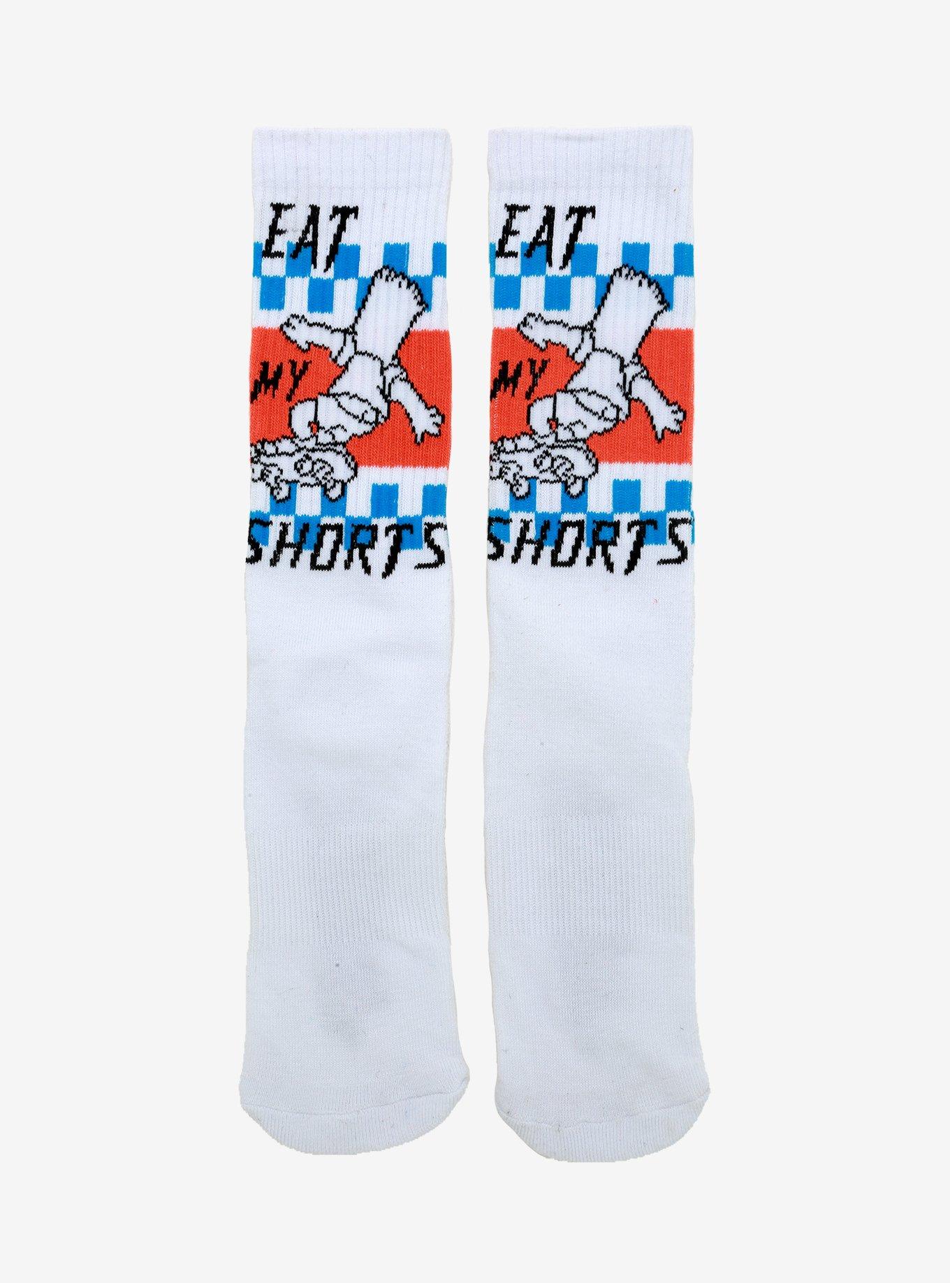 The Simpsons Bart Eat My Shorts Crew Socks, , hi-res