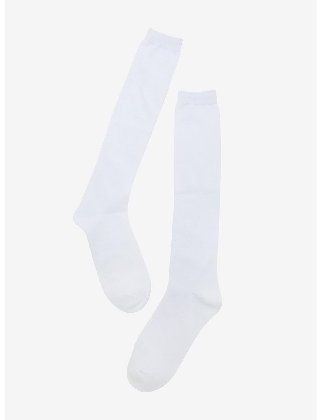White Knee-High Socks, , hi-res