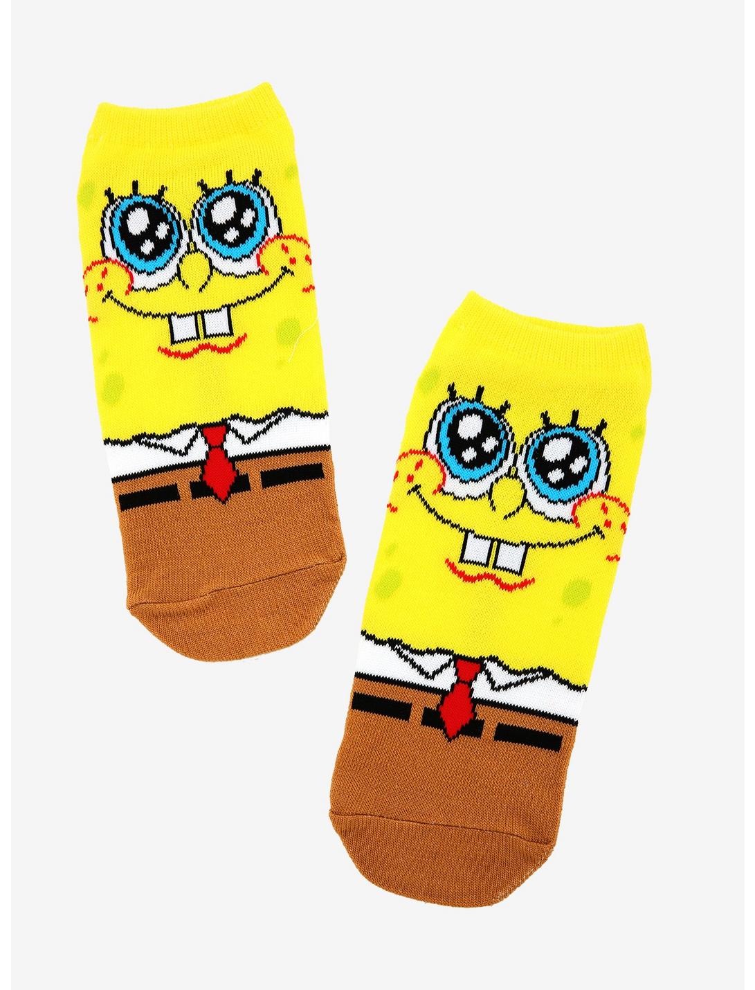SpongeBob SquarePants Face No-Show Socks, , hi-res