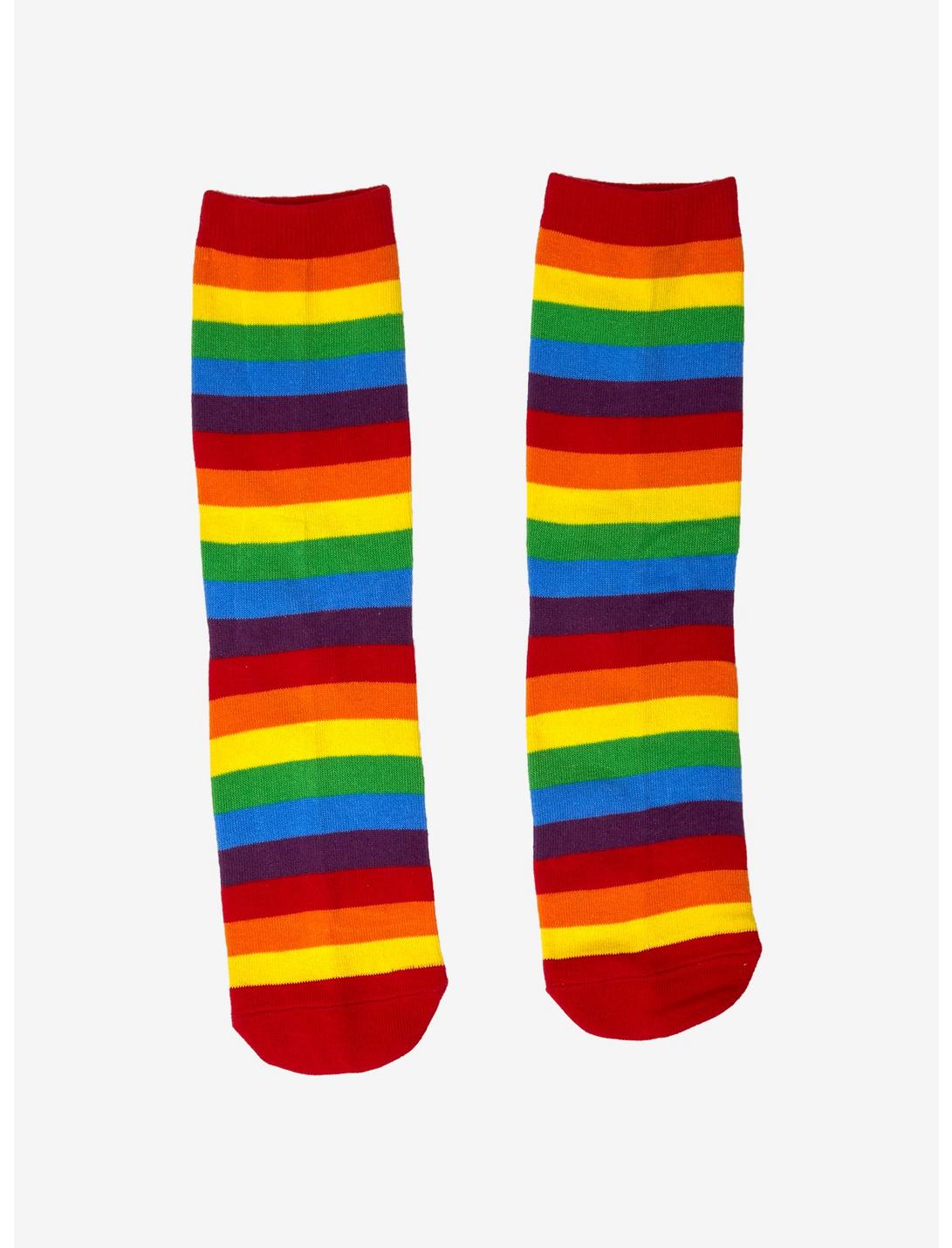 Rainbow Lollipop Crew Socks, , hi-res