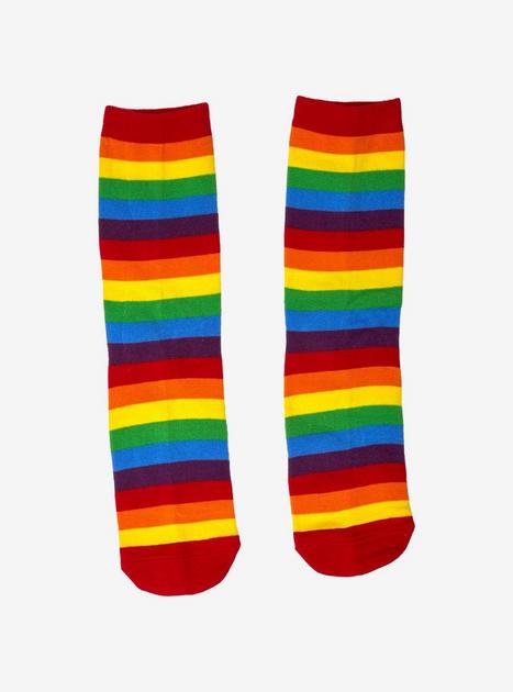 Rainbow Lollipop Crew Socks | Hot Topic