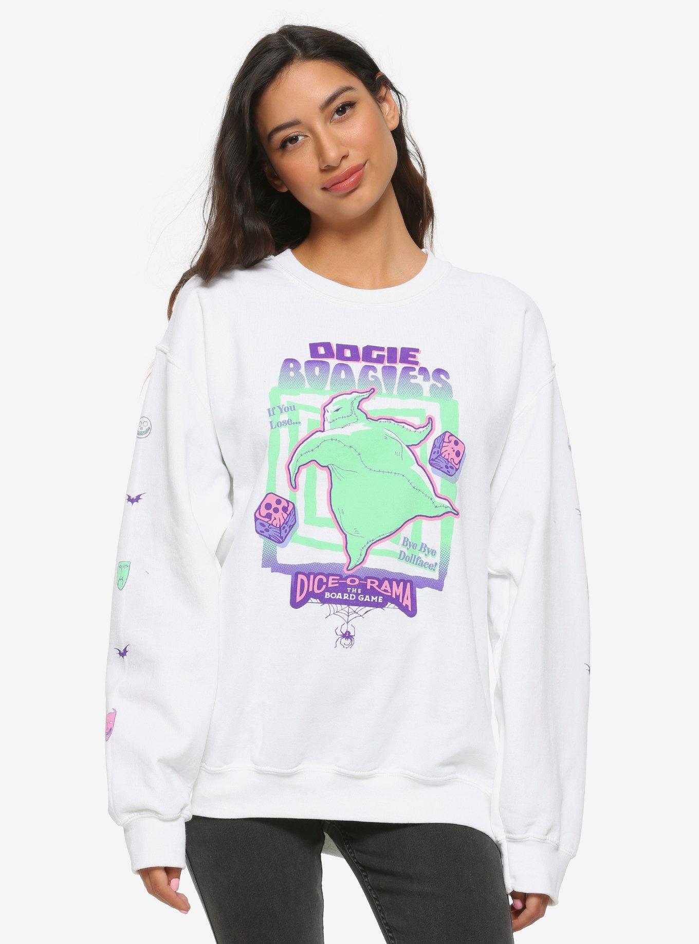 The Nightmare Before Christmas Oogie Boogie's Dice-O-Rama Girls Sweatshirt, MULTI, hi-res