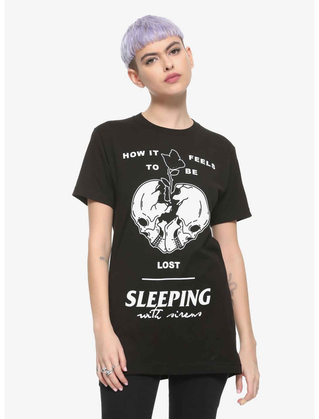Sleeping With Sirens How It Feels To Be Lost Girls T-Shirt, BLACK, hi-res