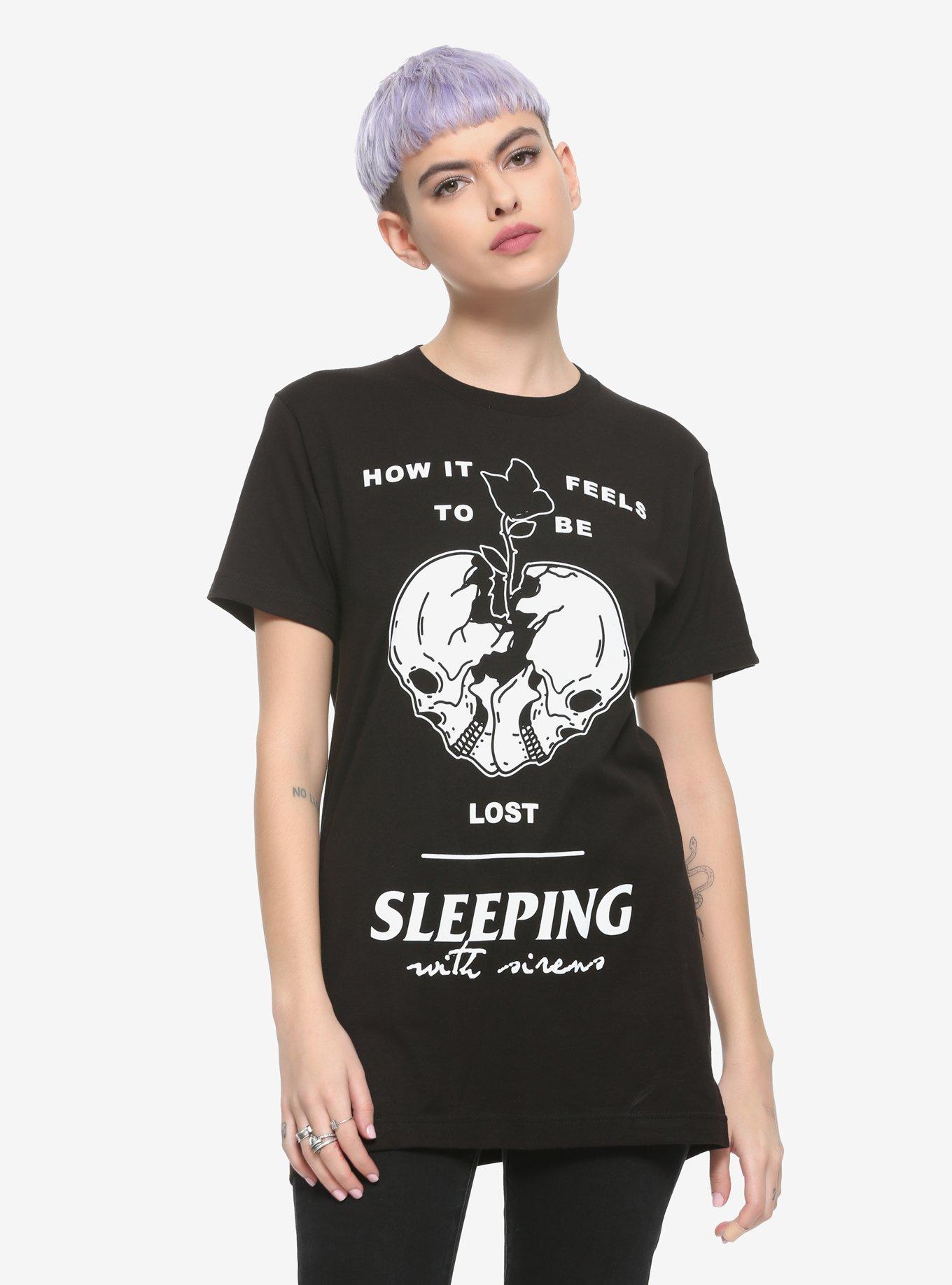 Sleeping With Sirens How It Feels To Be Lost Girls T-Shirt, BLACK, hi-res