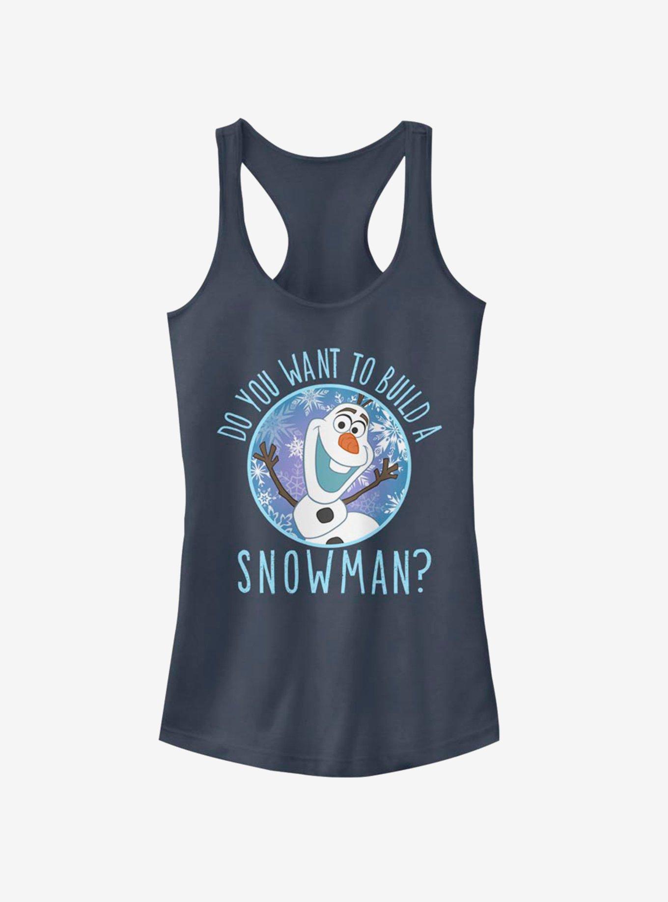 Disney Frozen Build A Snowman Girls Tank, INDIGO, hi-res