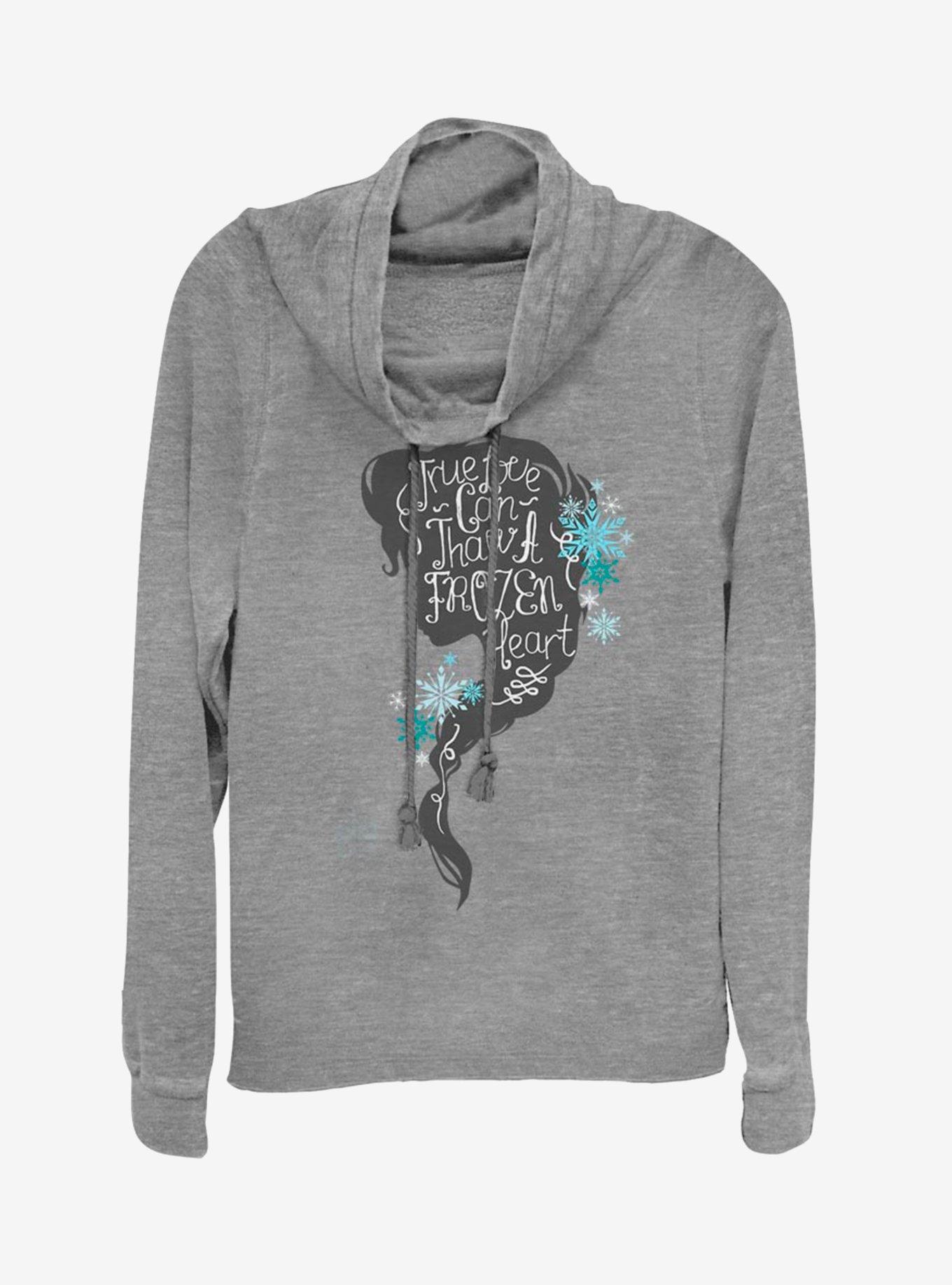 Disney Frozen True Thaw Cowl Neck Long-Sleeve Girls Top, , hi-res