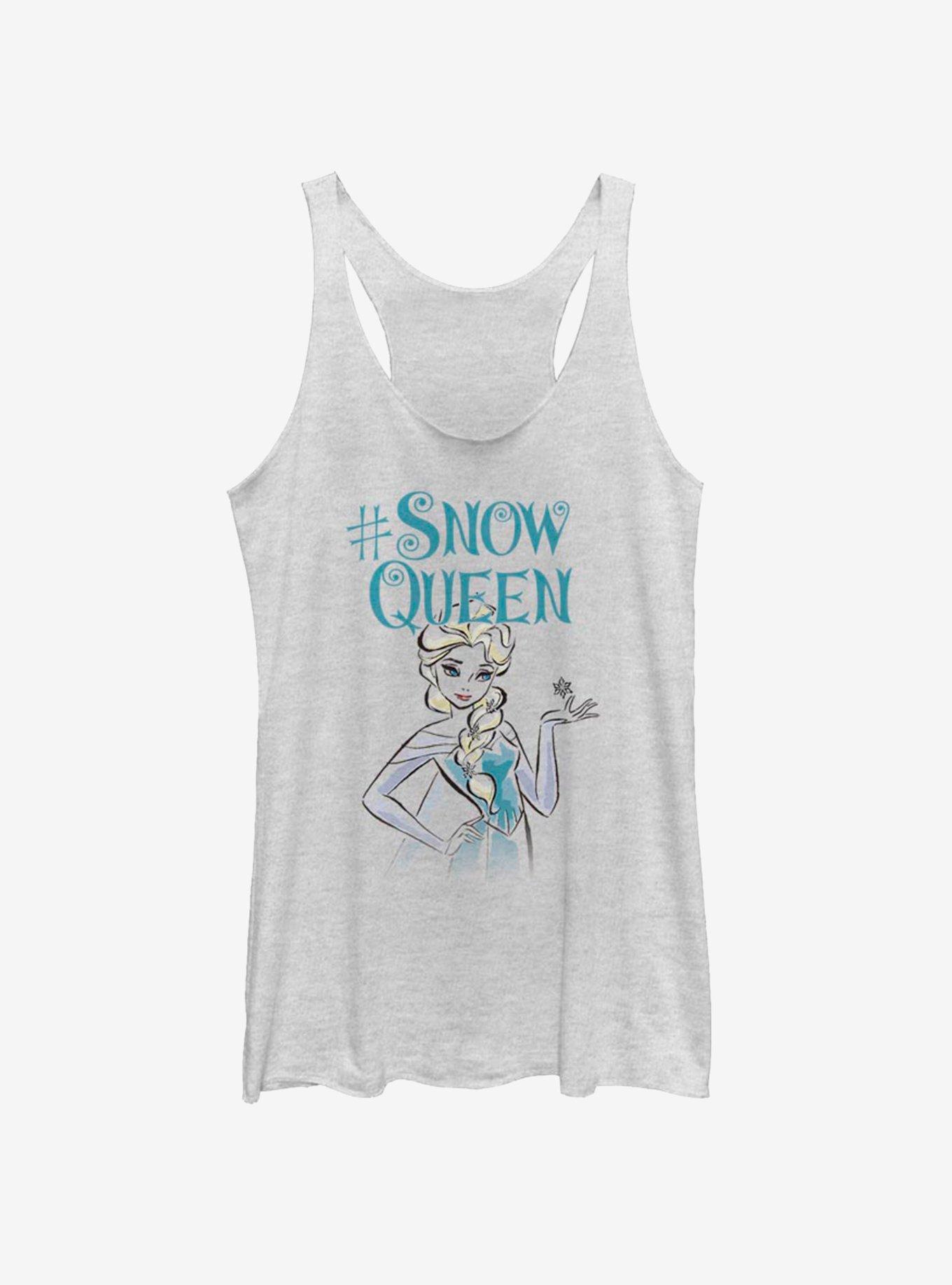 Disney Frozen Elsa Queen Girls Tank, WHITE HTR, hi-res