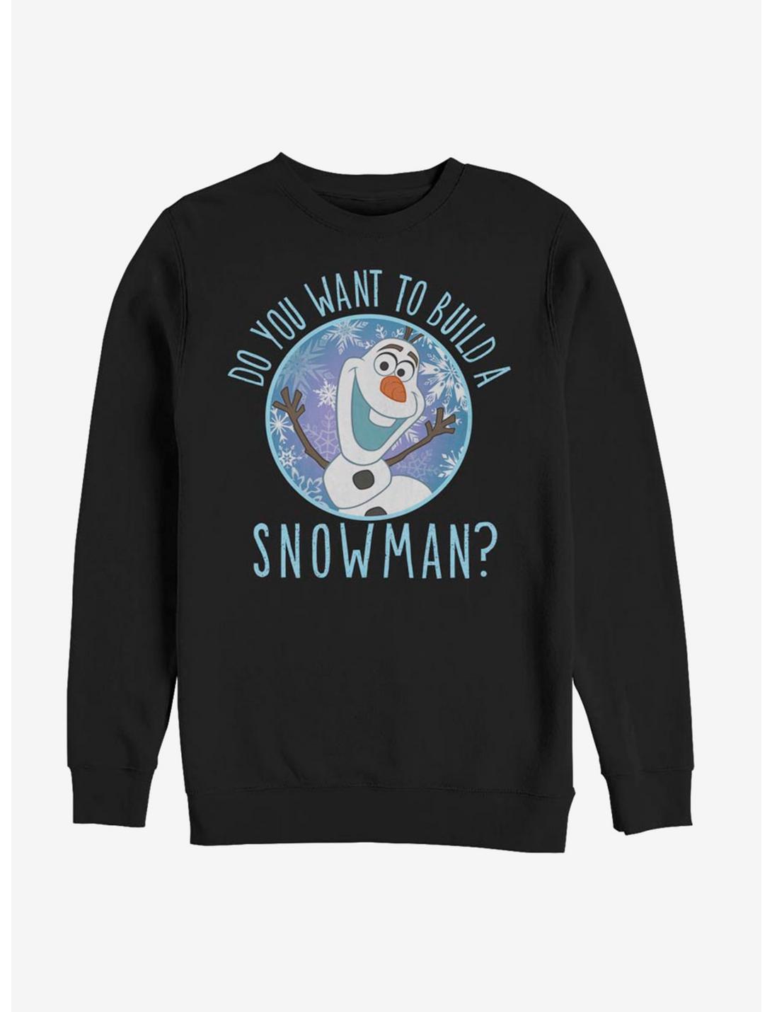 Disney Frozen Build A Snowman Sweatshirt, BLACK, hi-res