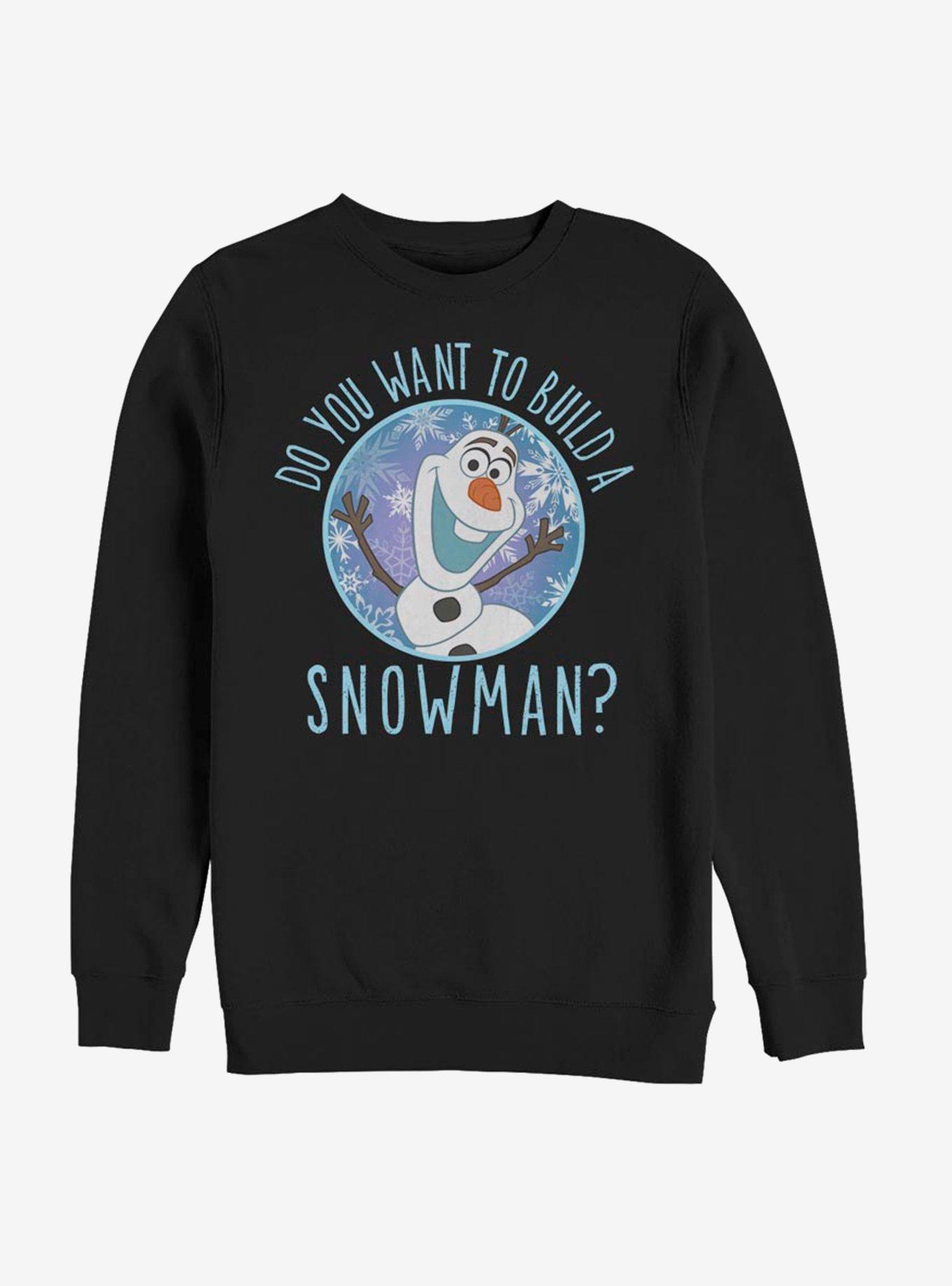 Disney Frozen Build A Snowman Sweatshirt, BLACK, hi-res