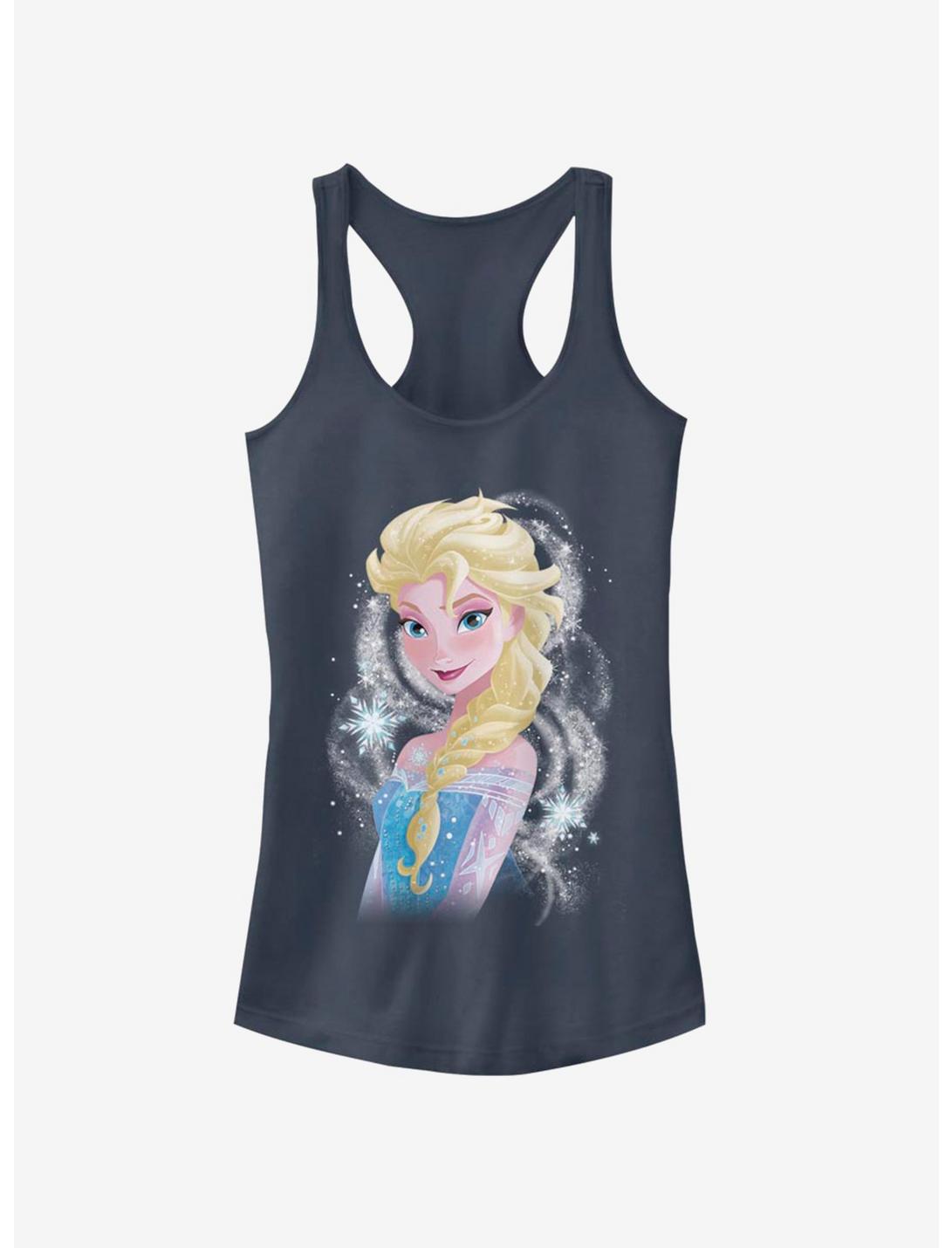 Disney Frozen Elsa Swirl Girls Tank, INDIGO, hi-res