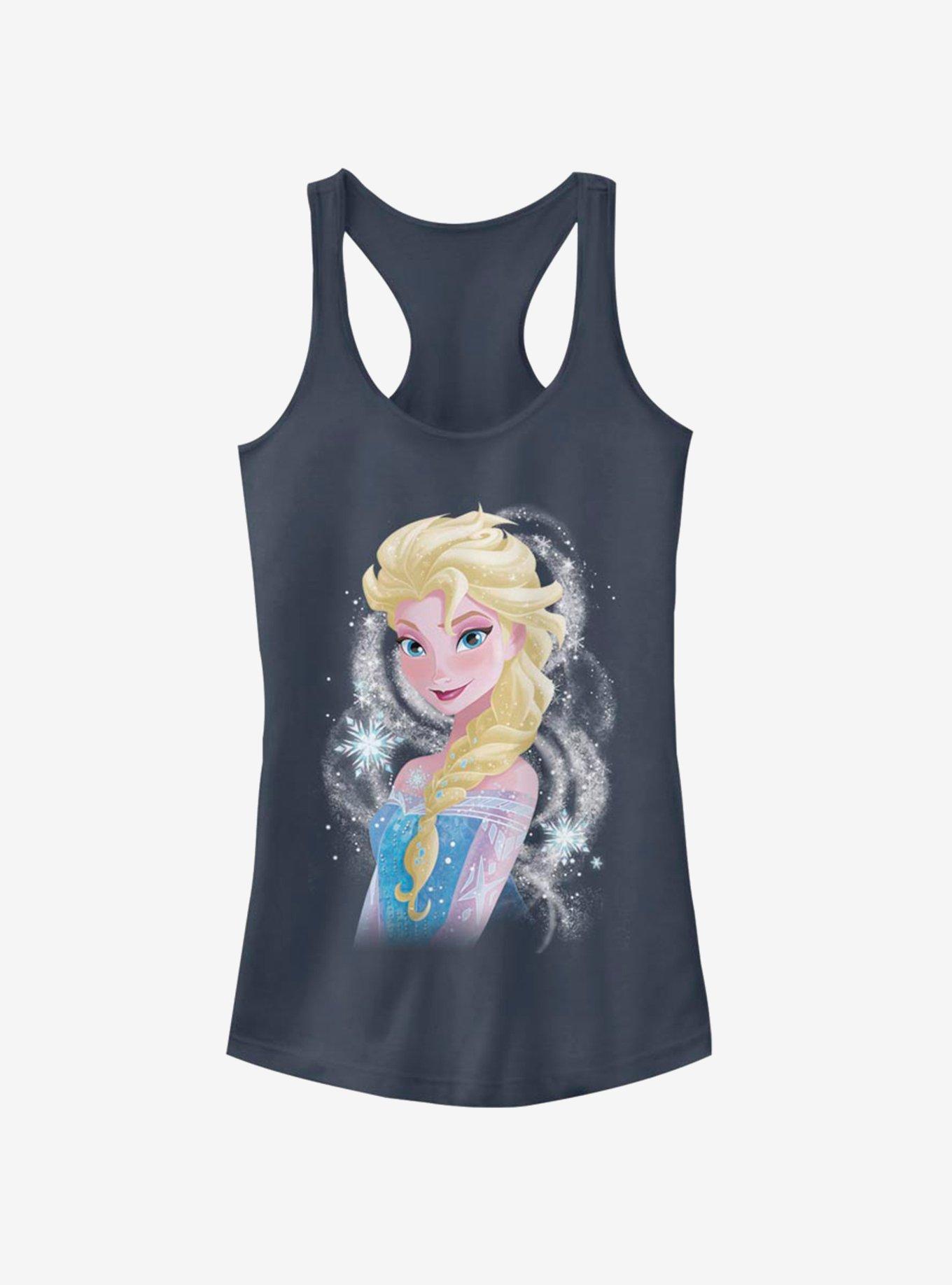 Disney Frozen Elsa Swirl Girls Tank, INDIGO, hi-res