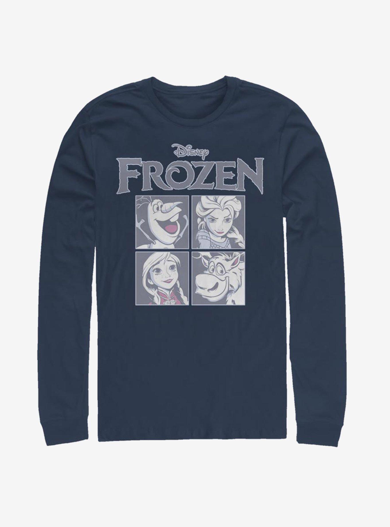 Disney Frozen Ice Cubes Long-Sleeve T-Shirt, NAVY, hi-res