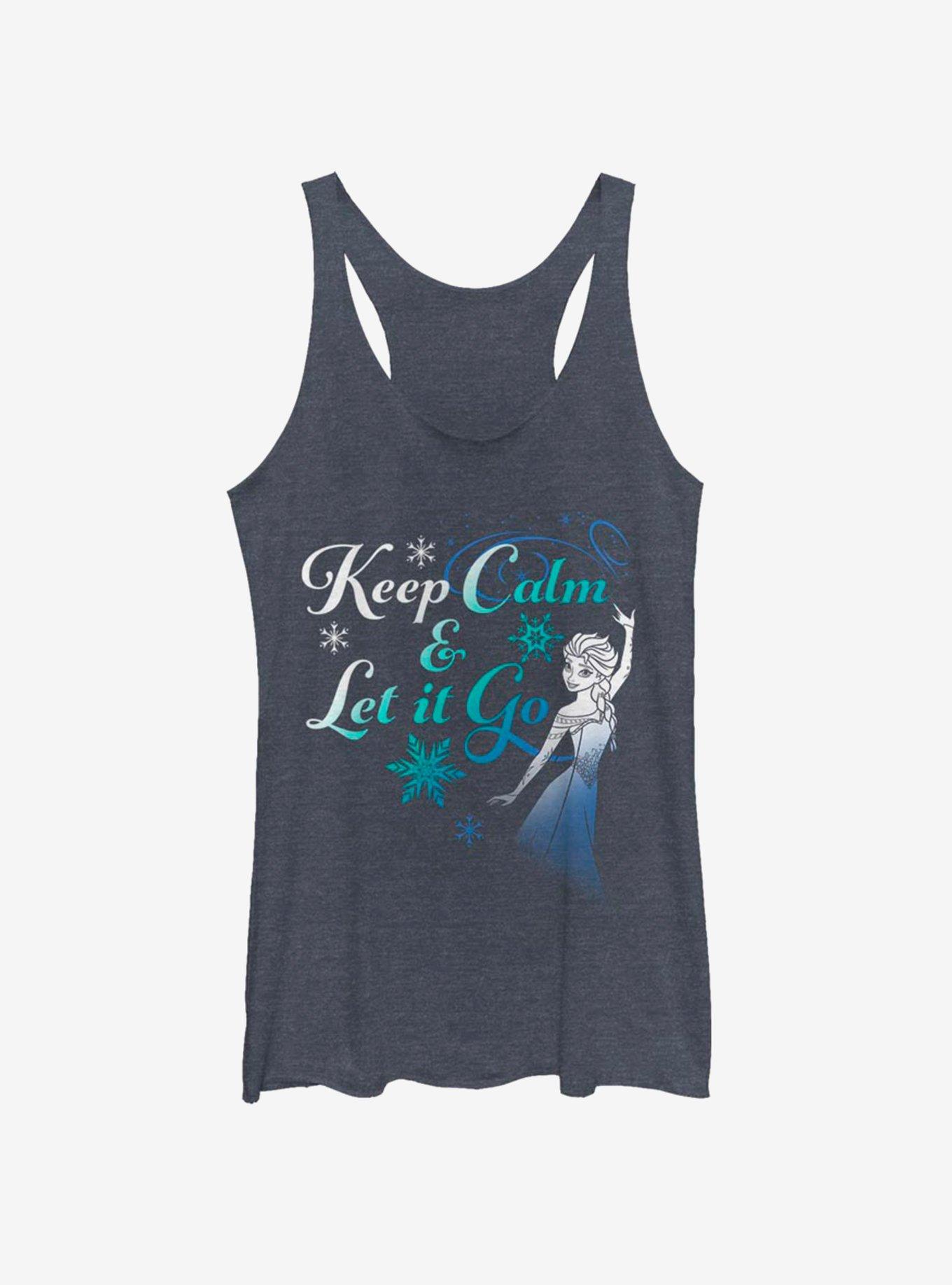Disney Frozen Let It Go Now Girls Tank, NAVY HTR, hi-res