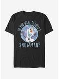 Disney Frozen Build A Snowman T-Shirt, BLACK, hi-res