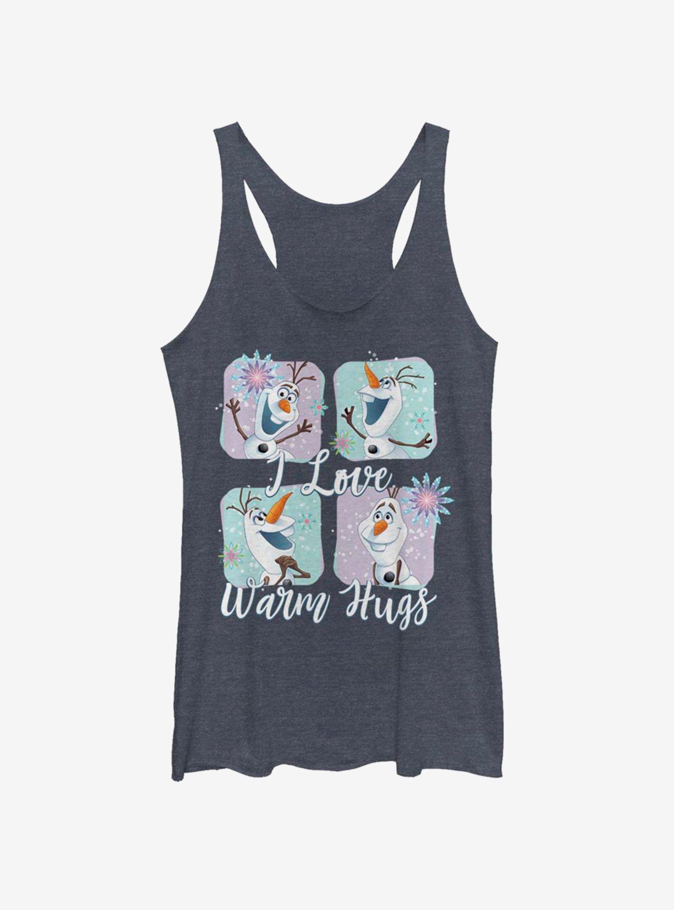 Disney Frozen Olaf And His Hugs Girls Tank, NAVY HTR, hi-res