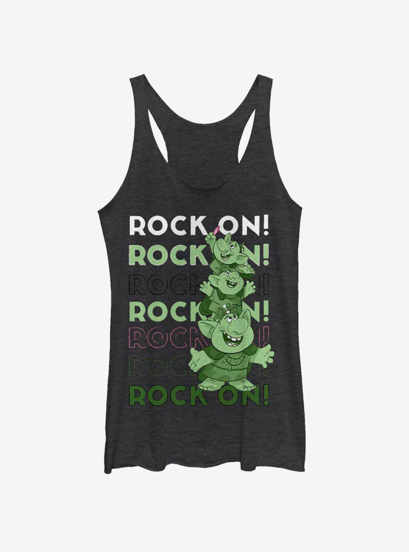 Disney Frozen Rock On Girls Tank, BLK HTR, hi-res