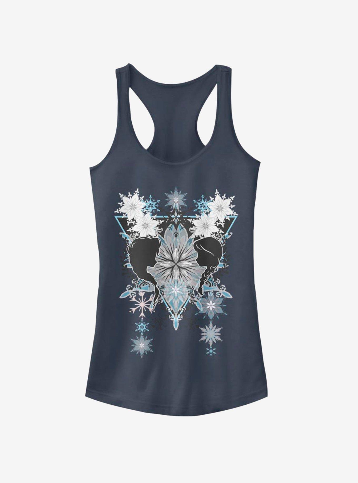 Disney Frozen Snowflake Boho Girls Tank, INDIGO, hi-res