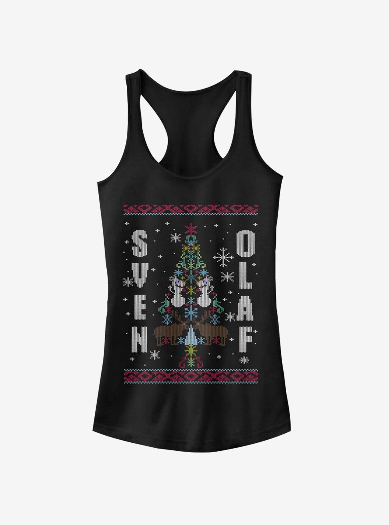 Disney Frozen Sven & Olaf Girls Tank, BLACK, hi-res