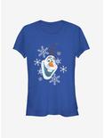 Disney Frozen Olaf Hat Girls T-Shirt, ROYAL, hi-res